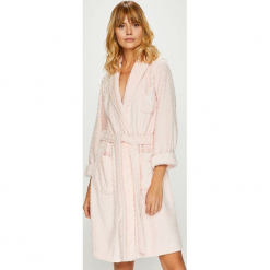 Lauren Ralph Lauren - Szlafrok. Czerwone szlafroki Lauren Ralph Lauren, s, bez wzorów, z dzianiny, bez ramiączek, bez kaptura. W wyprzedaży za 239.90 zł.