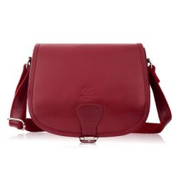 Torebka damska skórzana listonoszka ze skóry licowej czerwona Paolo Peruzzi T-39-KRD. Czerwone torby na ramię bez wzorów, ze skóry, biznesowe, na ramię, bez dodatków. Za 249.00 zł.