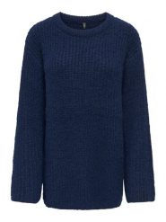 ONLY Sweter w kolorze granatowym rozmiar: XL. Niebieskie swetry Only, xl, bez wzorów, bez ramiączek. Za 115.95 zł.