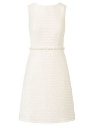 APART Sukienka w kolorze kremowym rozmiar: 40. Brązowe sukienki Apart, bez wzorów, bez kołnierzyka, bez ramiączek, midi. Za 347.95 zł.