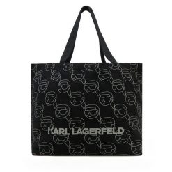 Torebka KARL LAGERFELD. Czarne shopper KARL LAGERFELD, bez wzorów, bez dodatków. Za 219.99 zł.
