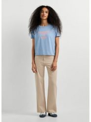 Pepe Jeans Koszulka w kolorze błękitnym rozmiar: XS. Niebieskie bluzki Pepe Jeans, xs, bez wzorów, z bawełny, bez kołnierzyka, bez ramiączek. Za 78.84 zł.