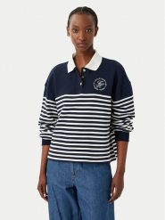 Tommy Hilfiger Bluza WW0WW50036 Granatowy Regular Fit. Niebieskie bluzy TOMMY HILFIGER, l, bez wzorów, z bawełny, bez kaptura. Za 699.99 zł.
