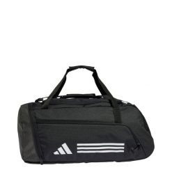 Torba Essentials 3-Stripes Duffel Medium. Białe torby na ramię Adidas, bez wzorów, z materiału, na ramię, bez dodatków. Za 179.00 zł.