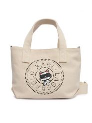 KARL LAGERFELD Torebka B2W50089 Kremowy. Białe torebki klasyczne KARL LAGERFELD, bez wzorów, z materiału, bez dodatków. Za 339.99 zł.