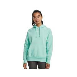 Bluza z Kapturem z Polaru Under Armour Turkusowa. Niebieskie bluzy Under Armour, bez wzorów, z bawełny, z kapturem. Za 253.15 zł.