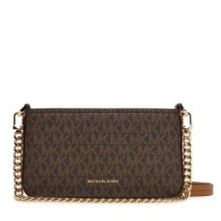 Torebka MICHAEL Michael Kors. Brązowe listonoszki MICHAEL Michael Kors, bez wzorów, bez dodatków. Za 779.99 zł.