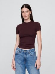 GAP Koszulka w kolorze brązowym rozmiar: XXL. Brązowe bluzki GAP, xxl, bez wzorów, bez kołnierzyka, bez ramiączek. Za 61.60 zł.