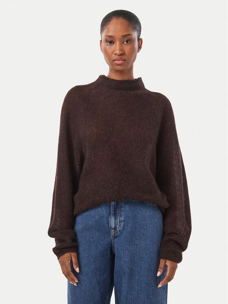 BOSS Sweter Fewena 50564438 Brązowy Relaxed Fit. Brązowe swetry Boss, xl, bez wzorów, z syntetyku, bez ramiączek. Za 849.99 zł.