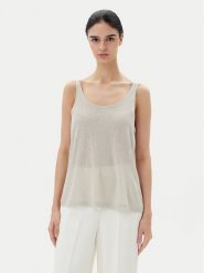 ONLY Top Frida 15194667 Beżowy Regular Fit. Brązowe topy Only, xs, bez wzorów, z syntetyku, bez kołnierzyka, bez ramiączek. Za 39.99 zł.