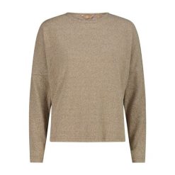 Damski sweter z dekoltem w łódkę CMP. Brązowe swetry CMP, na zimę, bez wzorów, bez ramiączek. Za 187.50 zł.