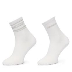 Skarpety długie Calvin Klein. Białe skarpety Calvin Klein, bez wzorów. Za 64.99 zł.