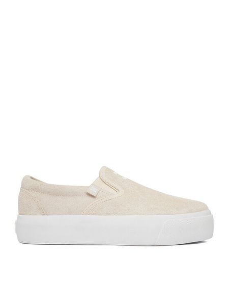 DC Shoes Tenisówki CEO-LEA-ZL-0010 Beżowy. Brązowe trampki DC Shoes, bez wzorów, ze skóry, bez zapięcia. Za 112.99 zł.