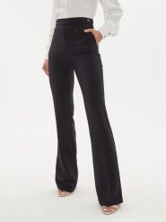 Elisabetta Franchi Spodnie materiałowe PA-030-46E2-V250 Czarny Regular Fit. Czarne spodnie materiałowe Elisabetta Franchi, bez wzorów, z materiału. Za 719.99 zł.