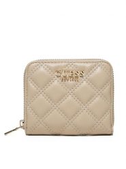 Guess Mały Portfel Damski SWQG87 48137 Beżowy. Brązowe portfele Guess, z aplikacjami, ze skóry. Za 149.99 zł.