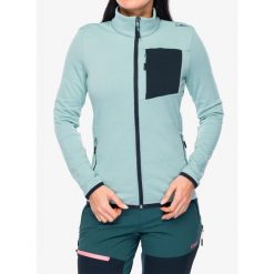 Bluza rozpinana damska CMP Kovyna. Zielone bluzy sportowe CMP, bez wzorów, bez kaptura. Za 257.19 zł.