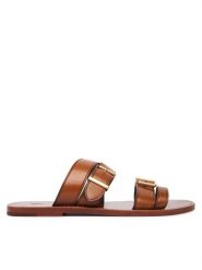 Polo Ralph Lauren Klapki 818P01589001 Brązowy. Brązowe klapki Polo Ralph Lauren, bez wzorów, ze skóry, bez obcasa. Za 1,499.00 zł.