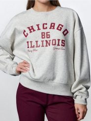 Bluza crewneck - Inny. Bluzy Sinsay, l, bez wzorów, bez kaptura. Za 35.99 zł.