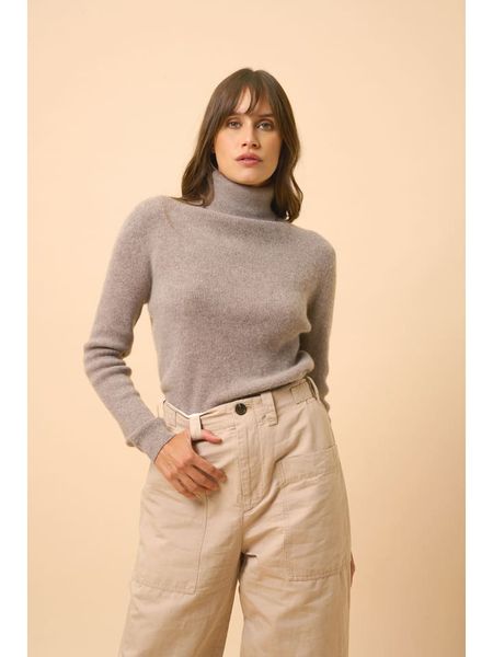 Just Cashmere Kaszmirowy golf "Lexie" w kolorze szarym rozmiar: M. Szare golfy Just Cashmere, m, bez wzorów, z kaszmiru, bez ramiączek. Za 456.87 zł.