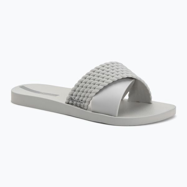 Klapki damskie Ipanema Street II. Szare klapki Ipanema, bez wzorów, z materiału, bez obcasa. Za 66.99 zł.