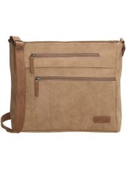 Beagles Torebka "Brunete" w kolorze jasnobrązowym - 30 x 24 x 8 cm rozmiar: onesize. Brązowe torby na ramię Beagles, bez wzorów, z materiału, na ramię, bez dodatków. Za 122.09 zł.