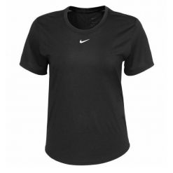 T-shirt Damski Nike Dri-FIT One. Czarne koszulki sportowe Nike, bez wzorów, bez ramiączek, na fitness i siłownię, dri-fit (nike). Za 123.20 zł.