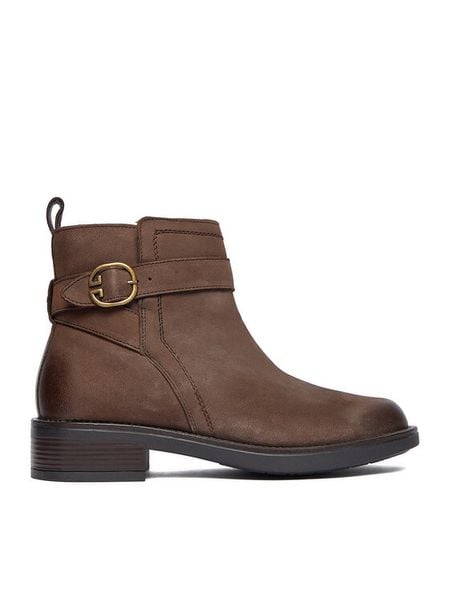 Lasocki Botki CEO-WI23-JIA-03 Brązowy. Brązowe botki Lasocki, bez wzorów, z nubiku, bez obcasa, na płaskiej podeszwie, bez zapięcia. Za 189.99 zł.