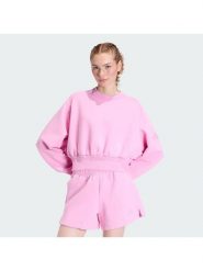 Adidas Bluza Soft Lux KA7016 Różowy Loose Fit. Czerwone bluzy Adidas, s, bez wzorów, z syntetyku, bez kaptura. Za 278.99 zł.