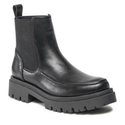 Sztyblety Jenny Fairy. Czarne botki Jenny Fairy, bez wzorów, bez obcasa, na płaskiej podeszwie, bez zapięcia. Za 135.99 zł.