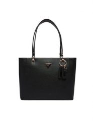 Guess Torebka Noelle II HWZG96 72250 Czarny. Czarne shopper Guess, z aplikacjami, ze skóry, bez dodatków. Za 679.99 zł.