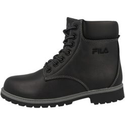 Trapery damskie, Fila Wmn Maverick Mid. Czarne trapery i śniegowce Fila, z gumy. Za 219.99 zł.