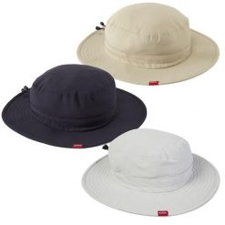 Kapelusz przeciwsłoneczny Sailing Sun Hat, granatowy. Niebieskie kapelusze GILL, bez wzorów, z materiału. Za 277.95 zł.