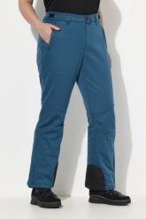 Damskie Spodnie softshell wodoodporne pasek na rzep osłona przeciwśnieżna. Czarne spodnie narciarskie Ulla Popken, plus size, bez wzorów, z materiału, trekkingowe. Za 429.99 zł.