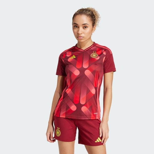 Koszulka Germany 25 (Women's Team) Away. Brązowe bluzki Adidas, s, bez wzorów, z materiału, sportowe, bez kołnierzyka, bez ramiączek. Za 449.00 zł.