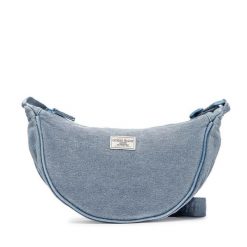 Torebka Guess Jeans. Niebieskie listonoszki Guess Jeans, z aplikacjami, z jeansu, bez dodatków. Za 239.99 zł.