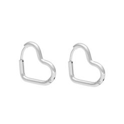 Kolczyki creole serca posrebrzane. Kolczyki Lilou, posrebrzane. Za 139.00 zł.