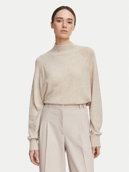Marella Golf Gennaio 2623366025 Beżowy jasny Regular Fit. Brązowe golfy Marella, s, bez wzorów, z kaszmiru, bez ramiączek. Za 1,299.00 zł.