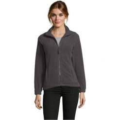 Damska Bluza Polarowa North Fleece Jacket. Brązowe bluzy SOL'S, na zimę, s, bez wzorów, z polaru, bez kaptura. Za 131.99 zł.