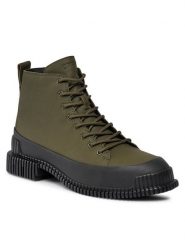 Camper Botki K400388-006 Khaki. Brązowe botki Camper, bez wzorów, ze skóry, bez obcasa, na płaskiej podeszwie, bez zapięcia. Za 829.99 zł.