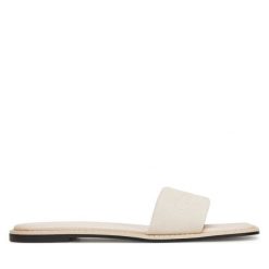 Klapki Calvin Klein. Klapki Calvin Klein, bez wzorów, bez obcasa. Za 199.99 zł.