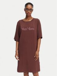 Max Mara Beachwear Sukienka codzienna 2616621049650 Brązowy Regular Fit. Brązowe sukienki Max Mara Beachwear, na co dzień, xs, bez wzorów, z wiskozy, bez kołnierzyka, bez ramiączek, proste. Za 1,119.00 zł.
