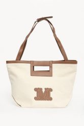 Torebka shopper Ecru MAX MARA BEACHWEAR. Shopper Max Mara Beachwear, bez wzorów, bez dodatków. Za 1,029.00 zł.