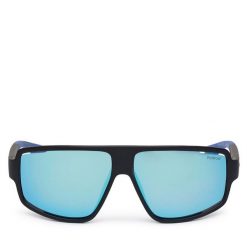 Okulary przeciwsłoneczne Polaroid. Czarne okulary przeciwsłoneczne Polaroid, bez wzorów. Za 129.99 zł.