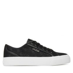 Tenisówki Guess. Czarne trampki Guess, z aplikacjami, bez zapięcia. Za 419.99 zł.