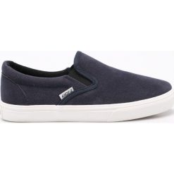 Andy-Z - Tenisówki. Niebieskie trampki Andy-Z, bez wzorów, z materiału, bez zapięcia. W wyprzedaży za 37.90 zł.
