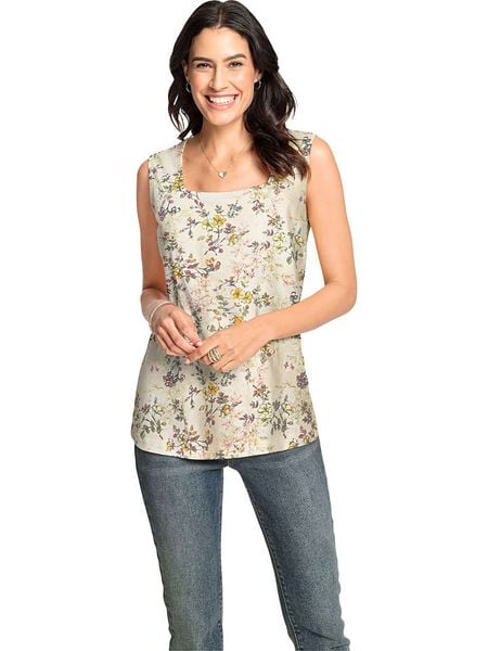 WITT WEIDEN Top w kolorze beżowym rozmiar: 48. Brązowe topy WITT WEIDEN, bez wzorów, bez kołnierzyka, bez ramiączek. Za 34.99 zł.