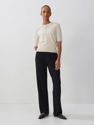 Someday Sweter w kolorze kremowym rozmiar: 40. Brązowe swetry someday., bez wzorów, bez ramiączek. Za 149.31 zł.