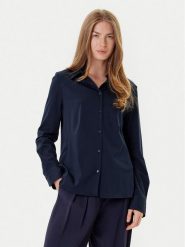 BOSS Koszula Bronta 50543691 Granatowy Extra Slim Fit. Niebieskie koszule Boss, bez wzorów, z bawełny, biznesowe, bez kołnierzyka, bez ramiączek. Za 699.99 zł.