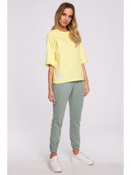 Made of emotion Bluza w kolorze żółtym rozmiar: L. Żółte bluzy sportowe Made Of Emotion, l, bez wzorów, bez kaptura. Za 138.95 zł.