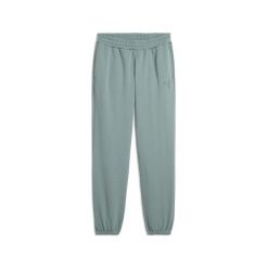 Spodnie dresowe unisex Essentials Elevated PUMA Green Moon. Zielone spodnie dresowe Puma, l, bez wzorów, z dresówki, trekkingowe. Za 219.00 zł.